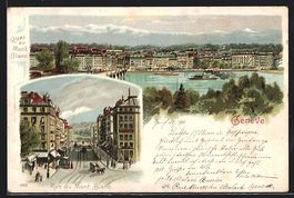 Litho Genève, Quai du Mont Blanc, Rue d