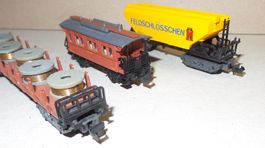 Lot 3 wagons Bertren N fils, bière, passagers