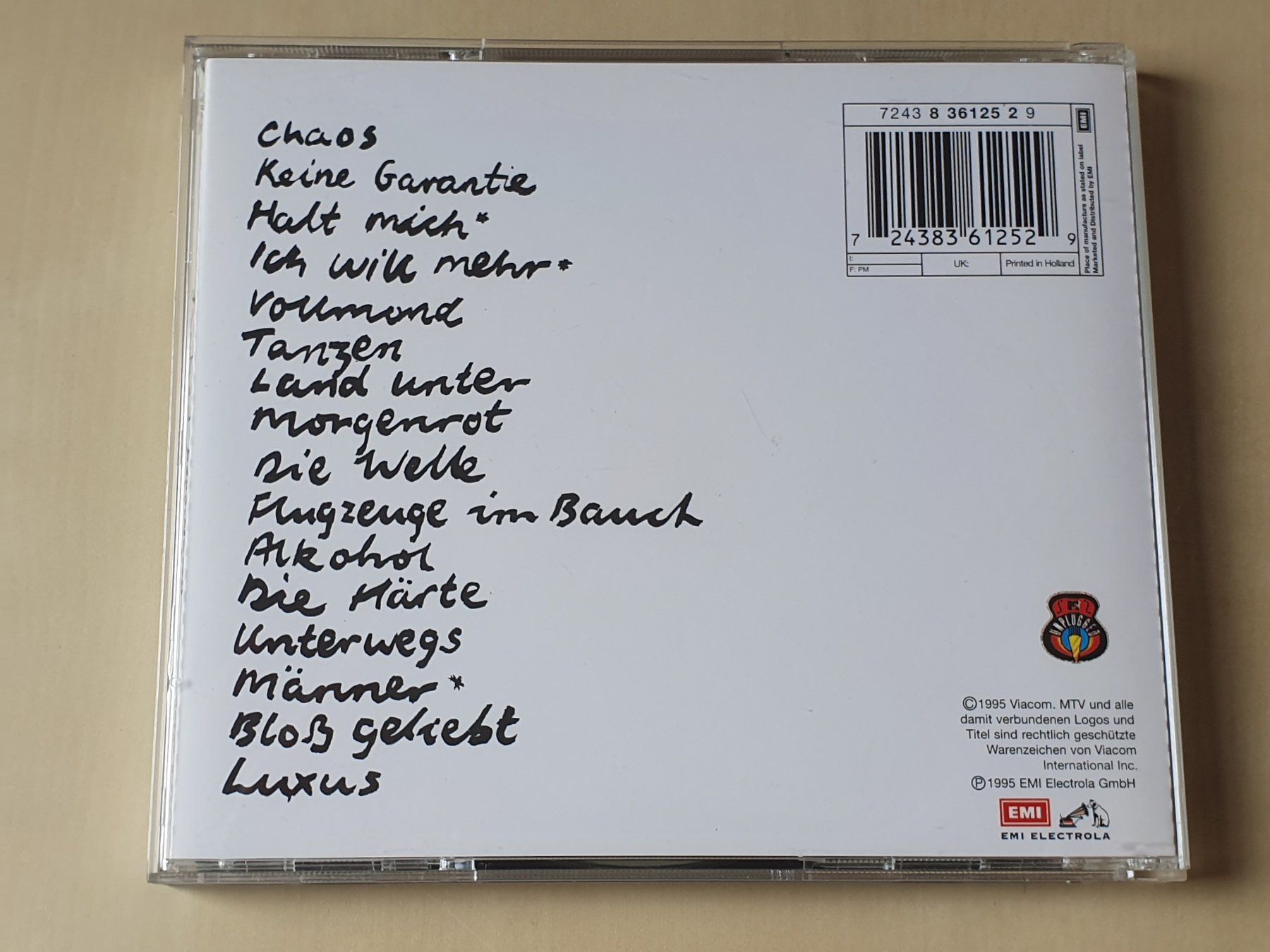 CDs: Herbert Grönemeyer unplugged – Gebraucht aus Stansstad von collectorsshop 1