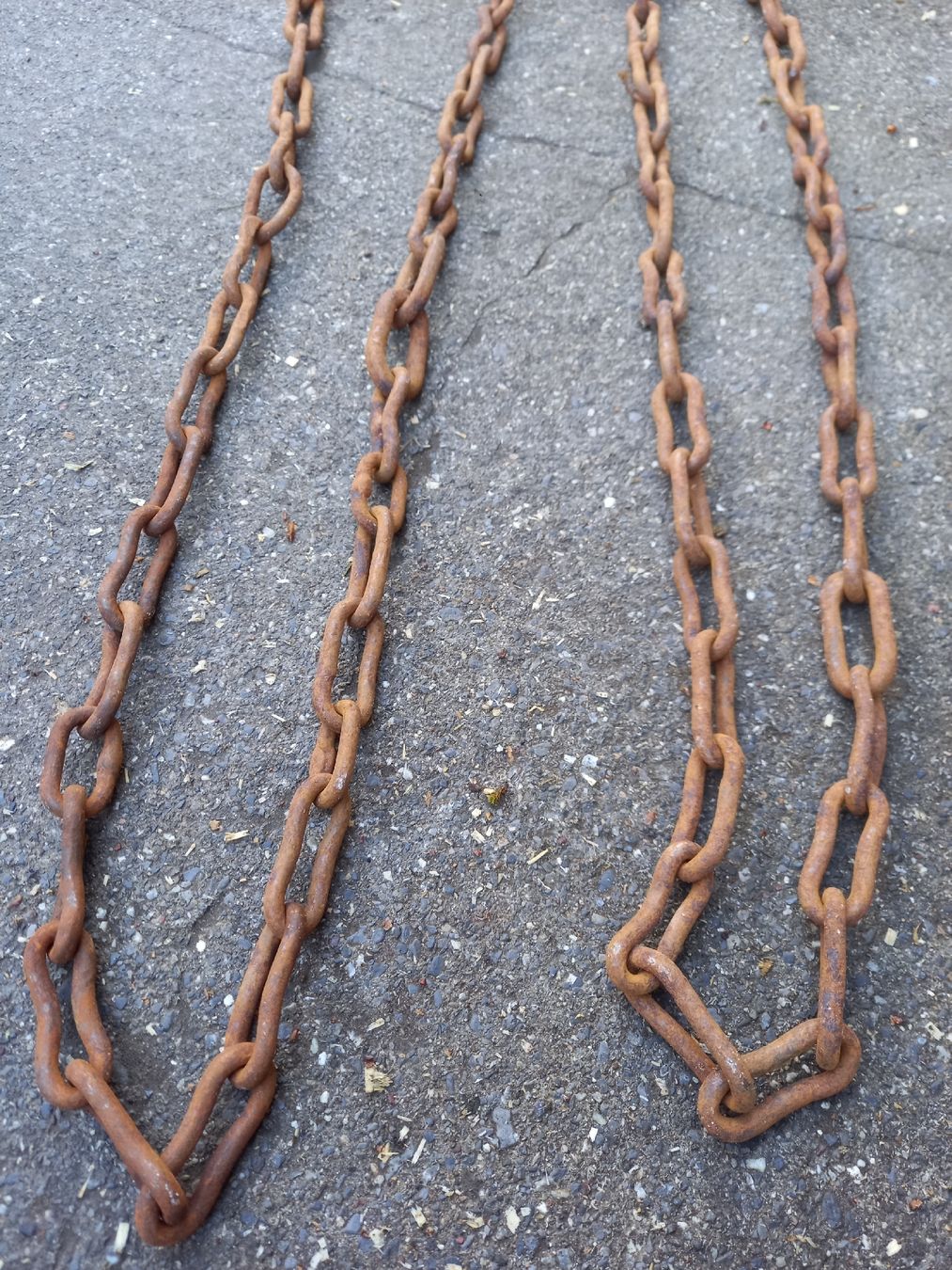 Catenine: Alte, rustikale Kette aus Eisen, gebraucht – Usato da Galgenen venduto da Allerlei8854 5