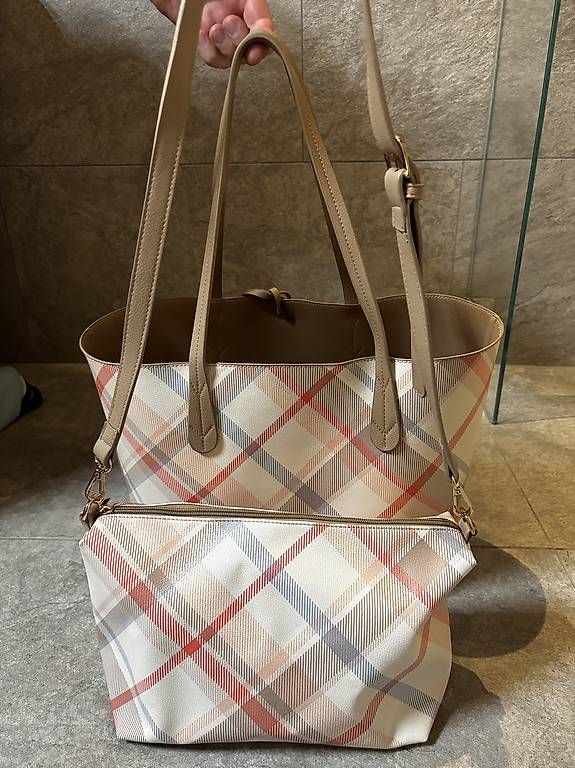 Borse da donna: Karrierte Shopper-Bag – Usato da Malix venduto da sar_7wjr 3