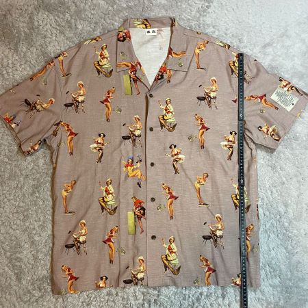 Club Stubborn Hemd XL Pin-up Retro Leinen Kurzarm