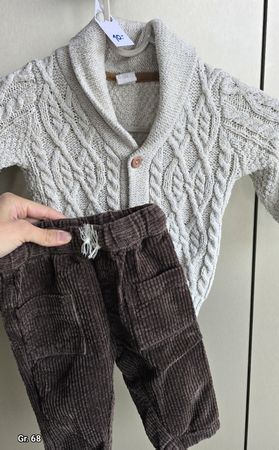 H&M Baby Set, Strickjacke & Hose, Gr. 68, Top Zustand!