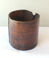 Kornmass Getreidemass Holzgefäss 2 Liter Bern/AG 1892