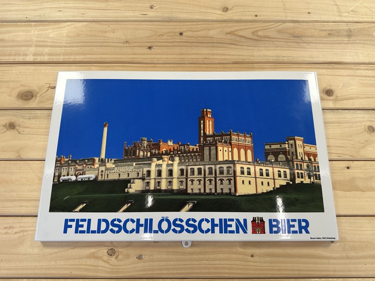 Feldschlösschen Schilder: Werbetafel Feldsschlösschen Bier Fabrik – Gebraucht aus Maschwanden von Charlotte90