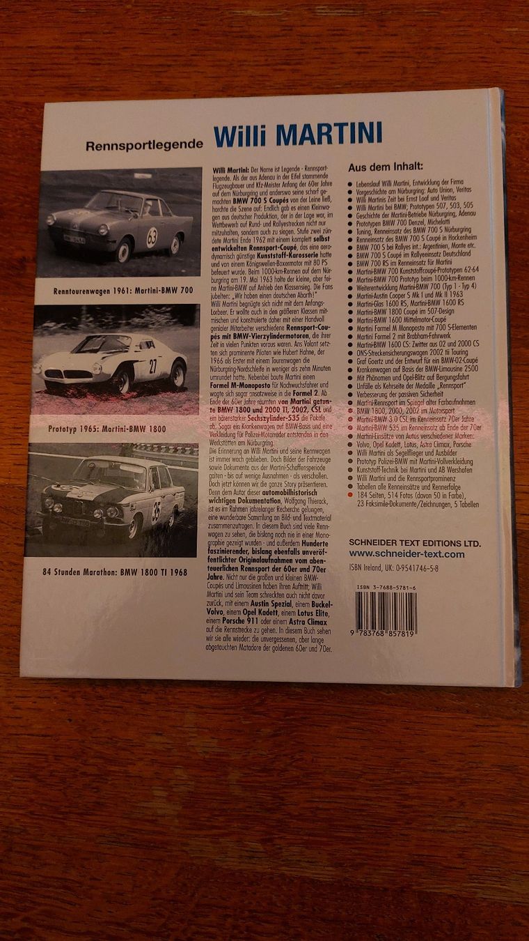 Bücher: Rennsportlegende Willi Martini – Neu (gemäss Beschreibung) aus Arni AG von Kronik08 1