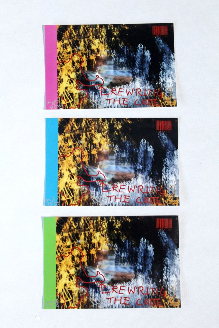 Cartoline: OLIVER BREITENSTEIN (Germany *1965) Rewriting The Code, 2005 – Usato da Bern venduto da Arting 9