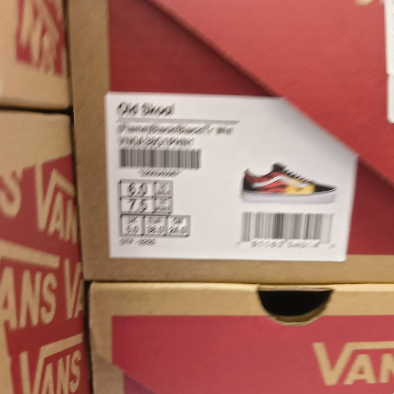 Vans Scarpe da uomo: Vans Old Skool Flame, Grösse US 6 EURO 38 – Nuovo e nell'imballaggio originale da Uitikon Waldegg venduto da PJLS1 4