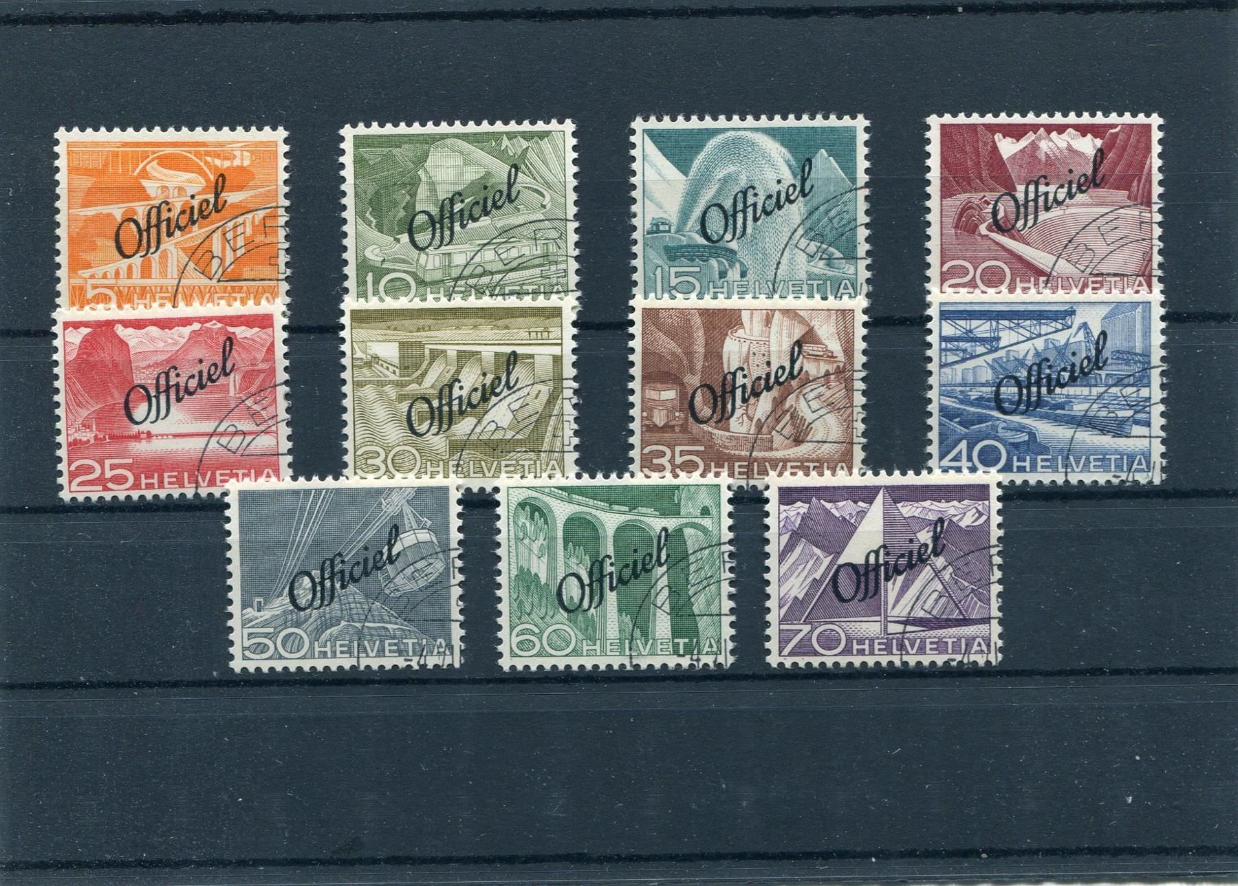 Alle Briefmarken: D II Nr. 65-75 sauber gestempelt – Gebraucht aus Winterthur von Kyoung