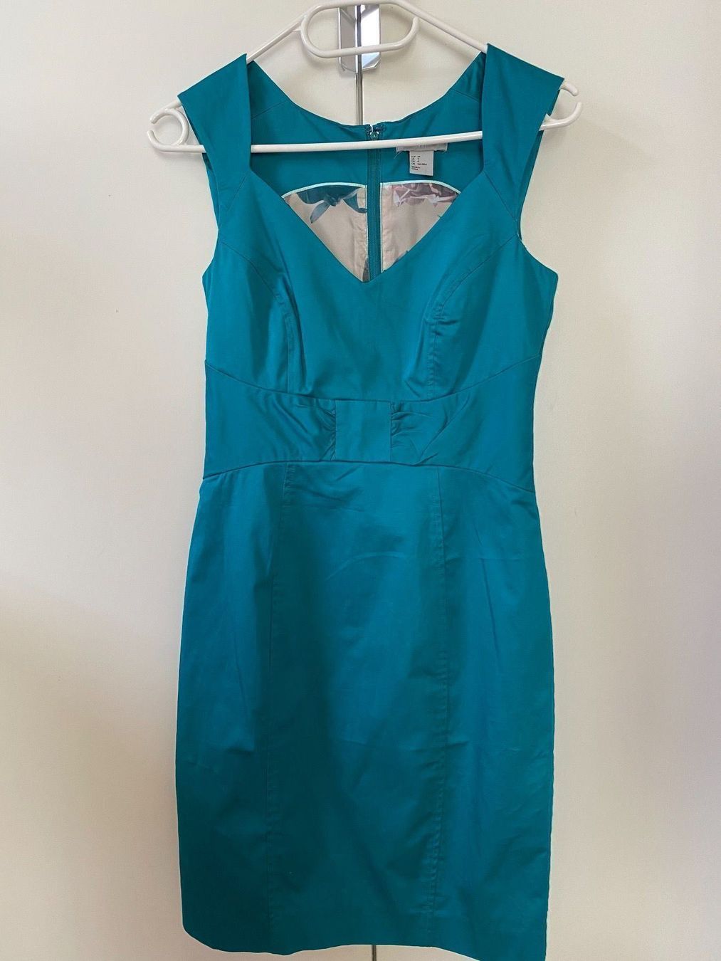 H&M Kleider: Neues elegantes Kleid petrolfarbig Grösse 34 – Neu (gemäss Beschreibung) aus Winkel von Flyhy2020
