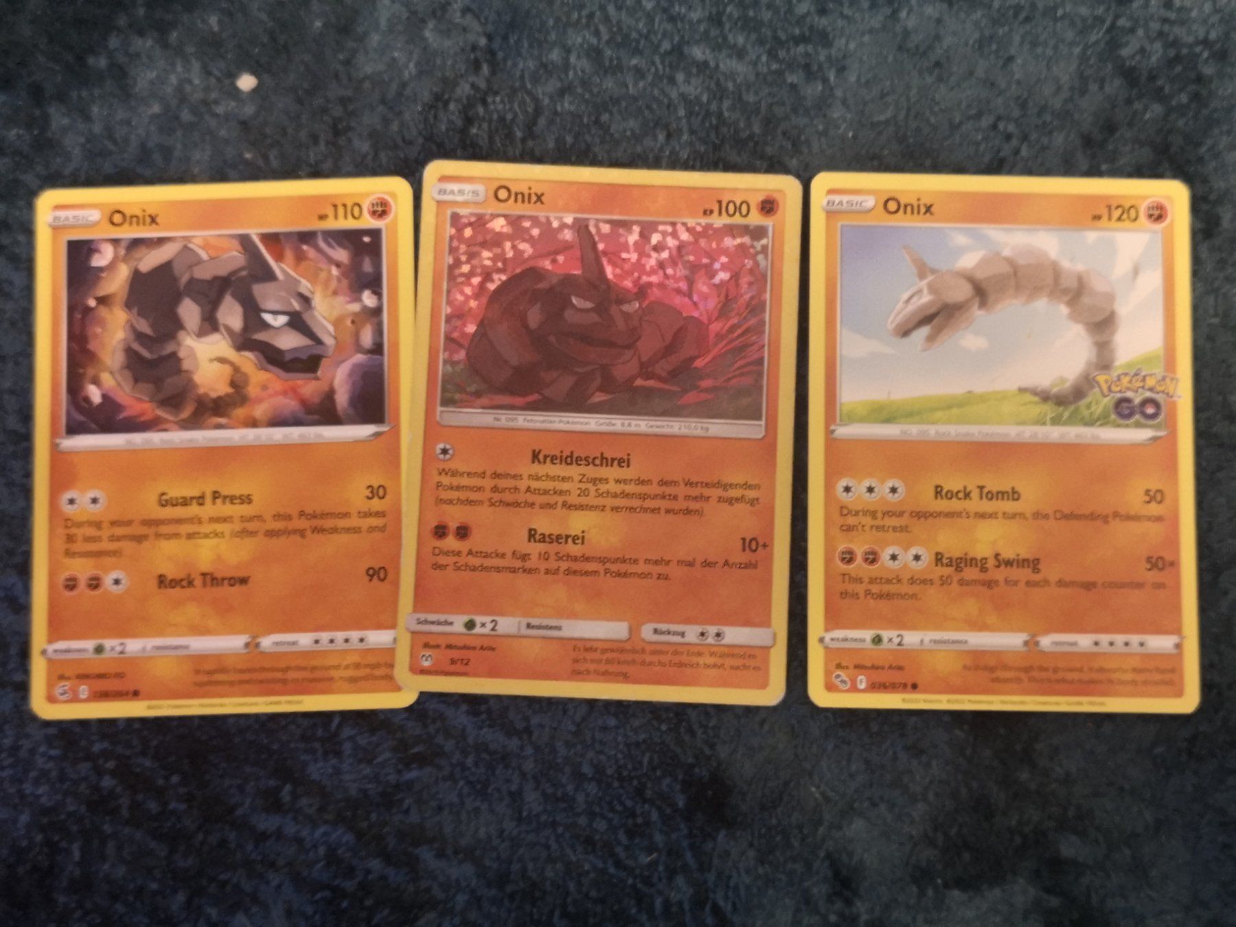 Pokémon Cartes à collectionner: Onix tripple pack – D'occasion à Uster par vtosevski