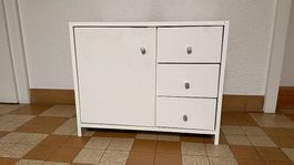 Weisses Lavabo Untermöbel