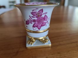 Herend Porzellan antike kleine Vase mit Füsschen 