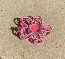 🌸 Teelichthalter Rosa - Romantische Deko!