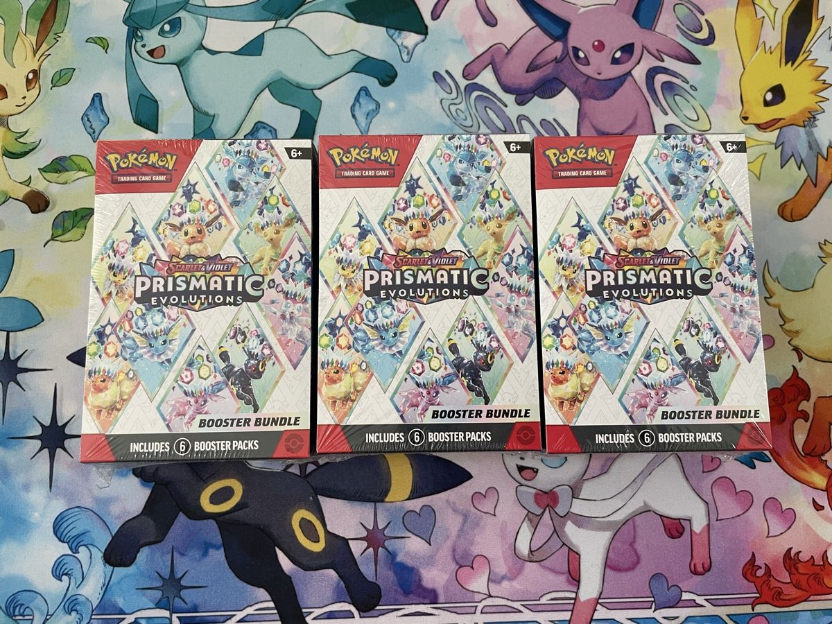 Pokémon Carte collezionabili: Pokemon Prismatic Evolution ENGLISH 3x – Nuovo e nell'imballaggio originale da Wallisellen venduto da ale_v9vd