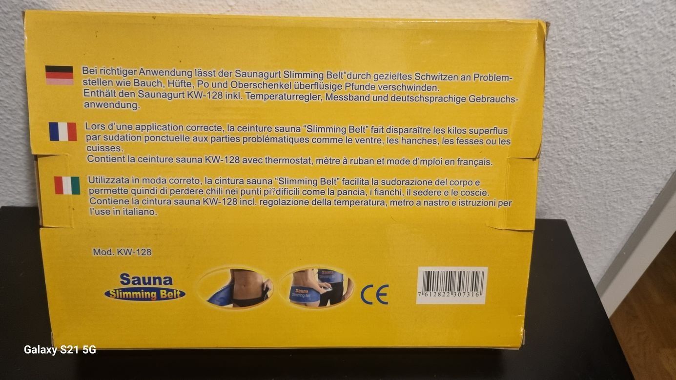 Cinture: Saunagürtel – Nuovo e nell'imballaggio originale da Zürich venduto da Big 1