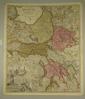 LANDKARTE HOLLAND, NIEDERLANDE PROVINZ GELDERLAND, UM 1700