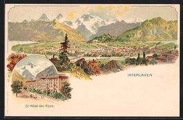 Litho Interlaken, Totalansicht aus der V