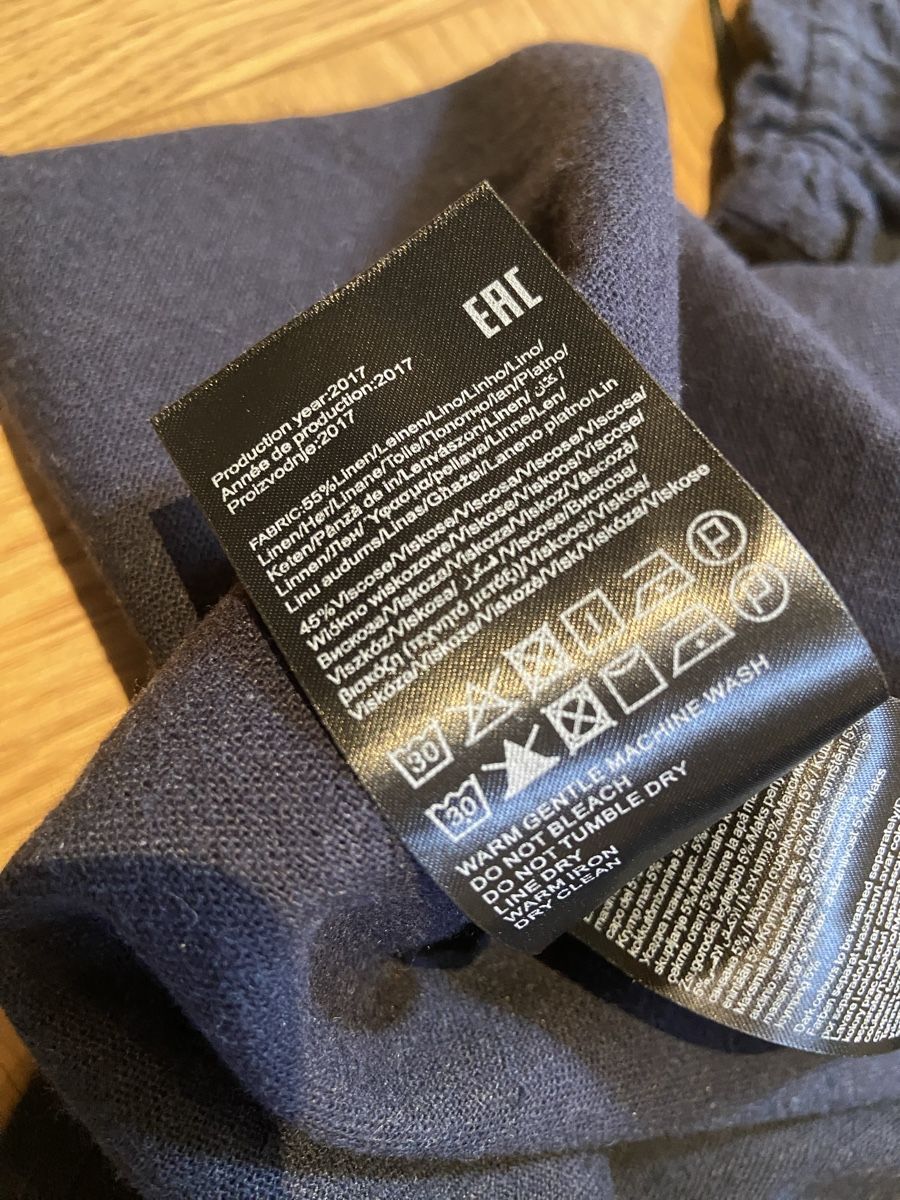 Vero Moda Chemisiers: Bluse mit Leinenanteil Small dunkelblau – D'occasion à Winterthur par mal_8f2x 3