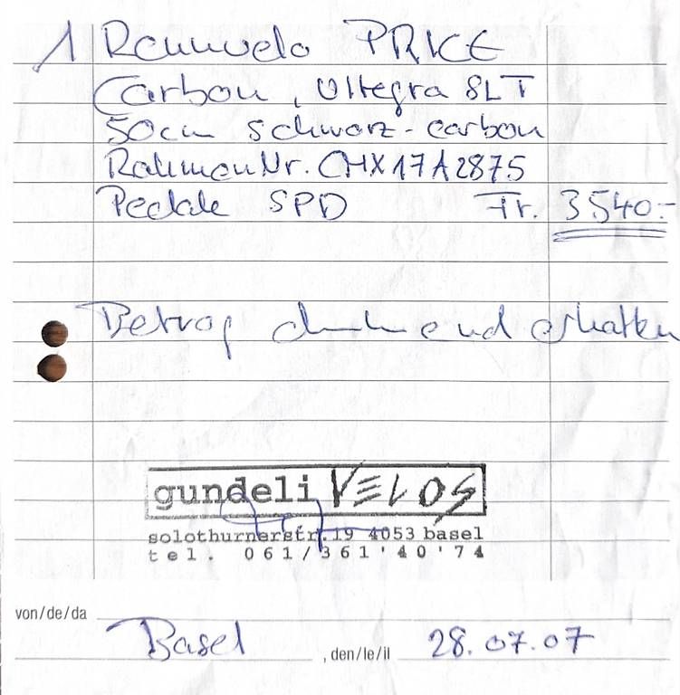 Price Biciclette: Rennvelo Carbon schwarz – Usato da Binningen venduto da Freemischi 4