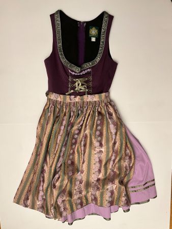 Hammerschmid Dirndl lila geblümt Grösse 40 gebraucht