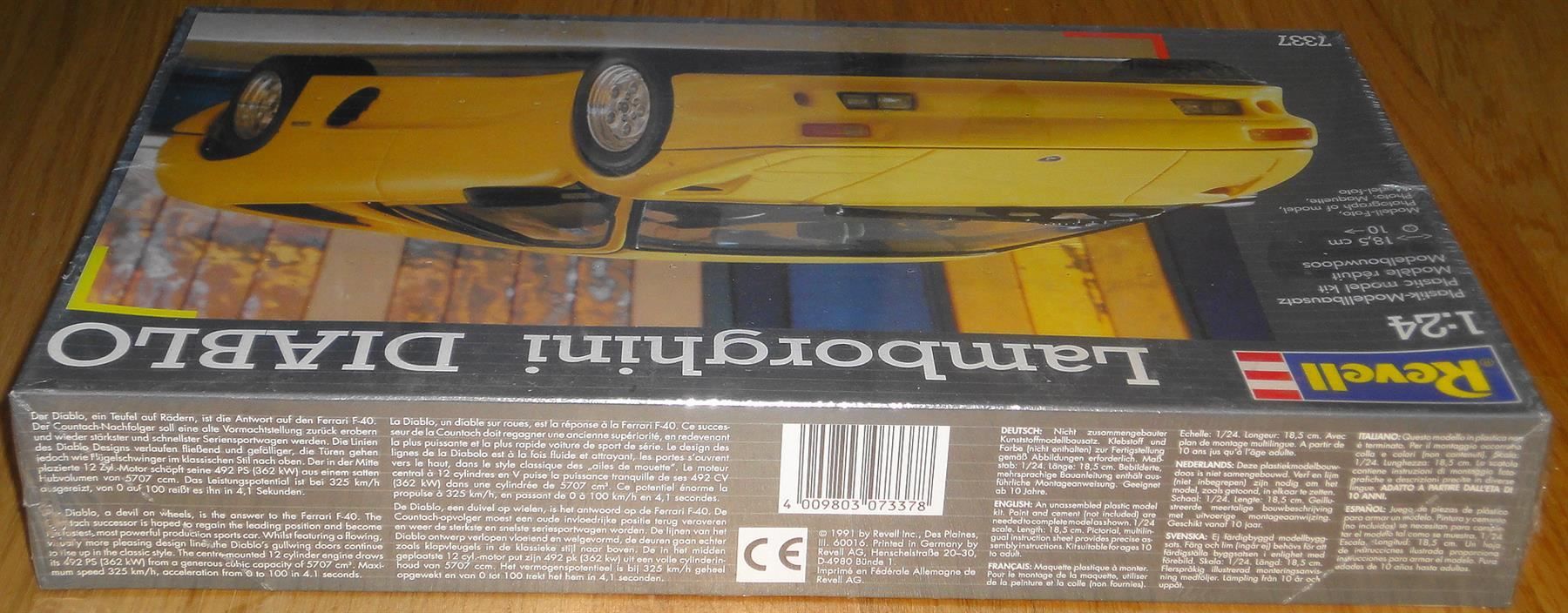 Revell Kit di modellismo & Modellini statici: Revell Lamborghini Diablo 1:24 – Nuovo e nell'imballaggio originale da Frümsen venduto da Malibu69 2