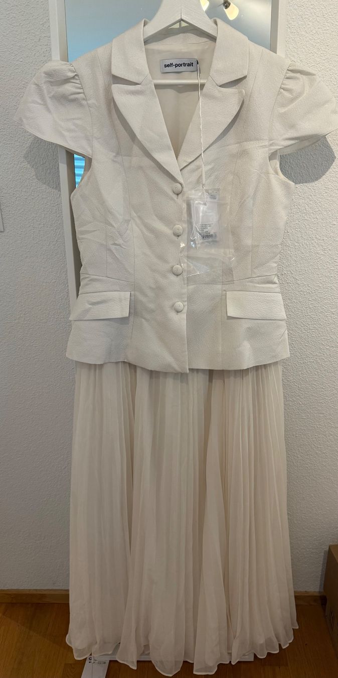 Self-Portrait Vestiti: Self-Portrait Kleid weiss 40 – Nuovo e nell'imballaggio originale da Zug venduto da sschnide92