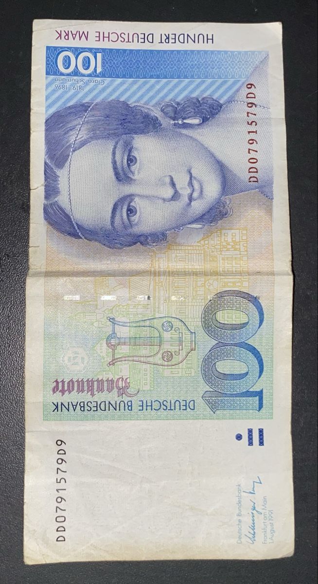 Banconote: Banknote 100 Deutsche Mark Clara Schumann gebraucht – Usato da Eiken venduto da Xar58 1
