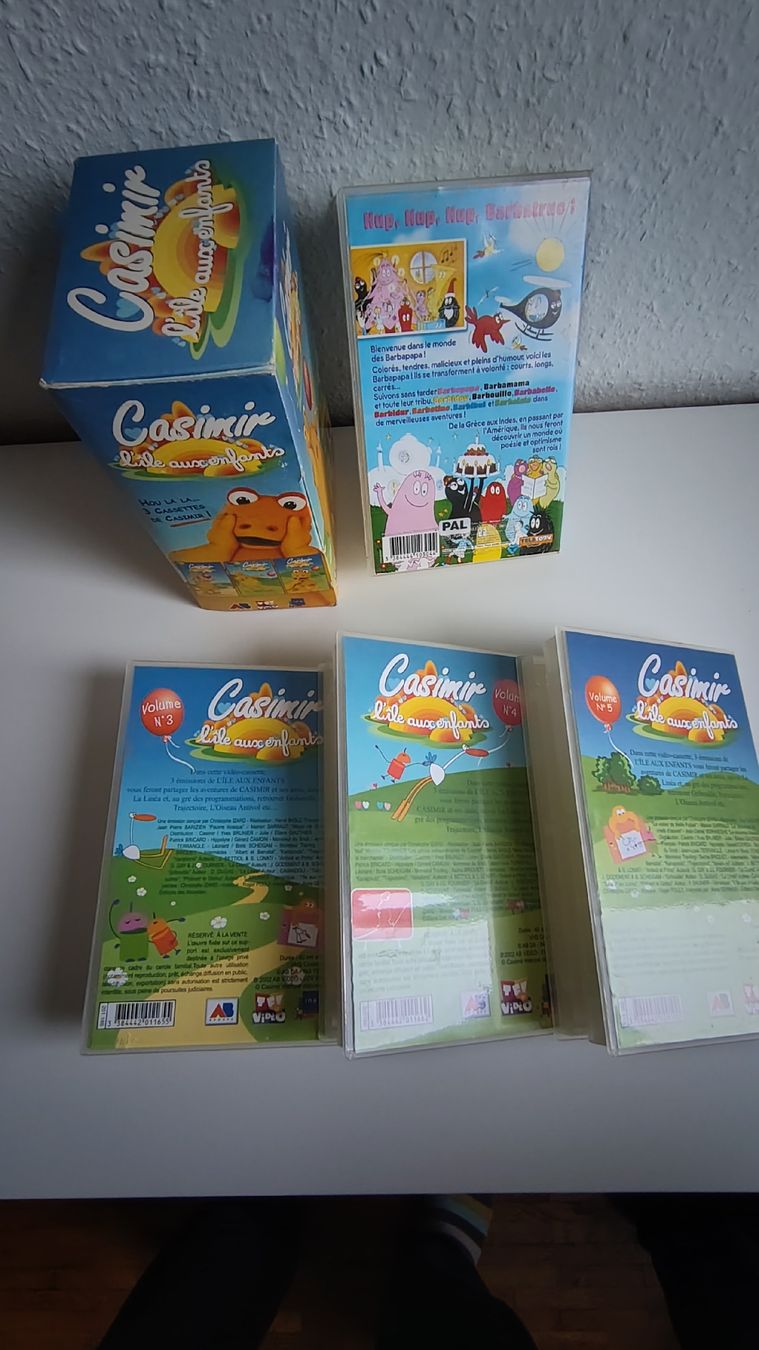 Lot de 3VHS Casimir (1978) + 1VHS Barbapapa (1974) nostalgie (Gebraucht ...