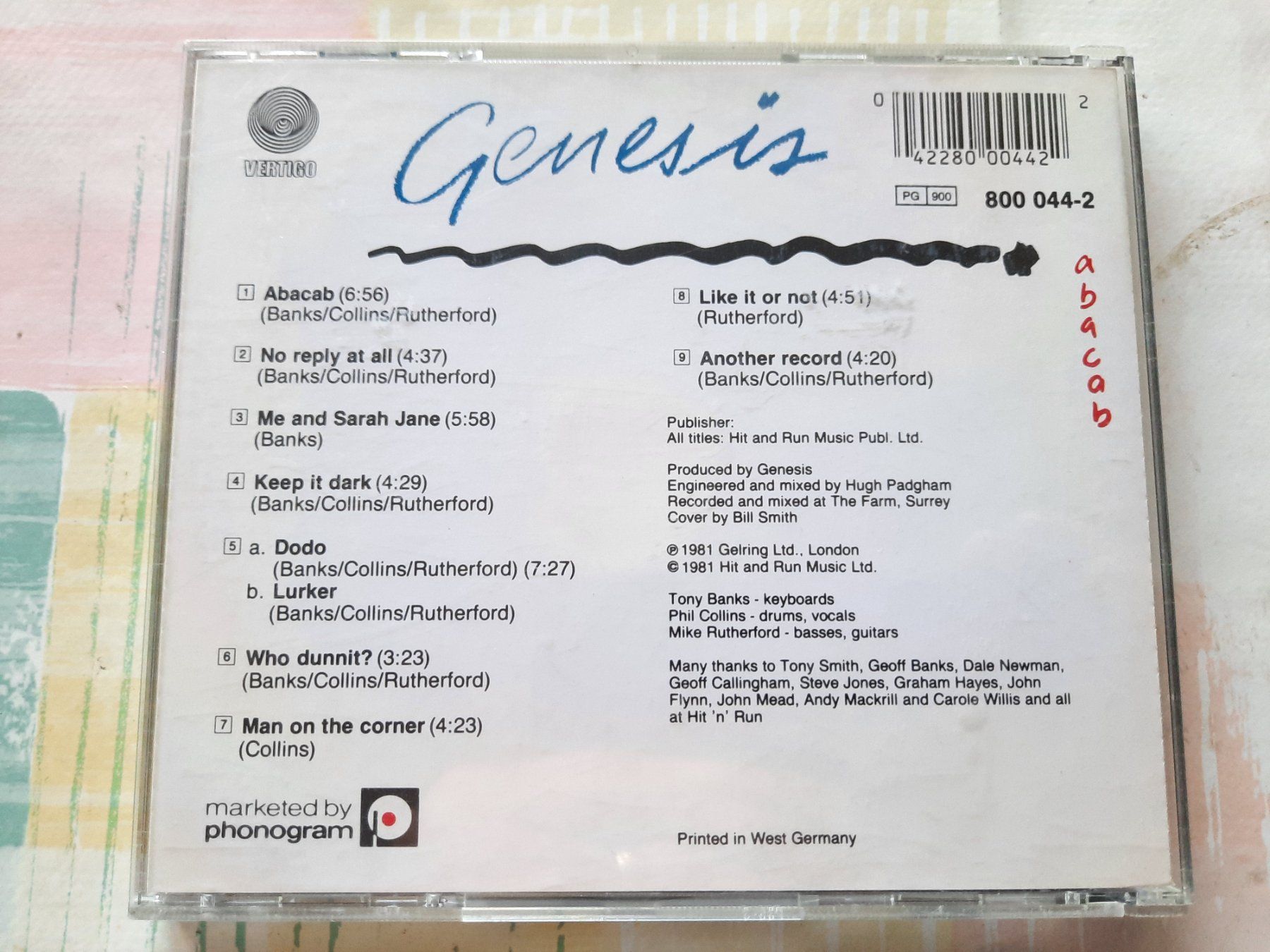 CD: CD Genesis - Abacab – Usato da Pully venduto da bro_n52j 1