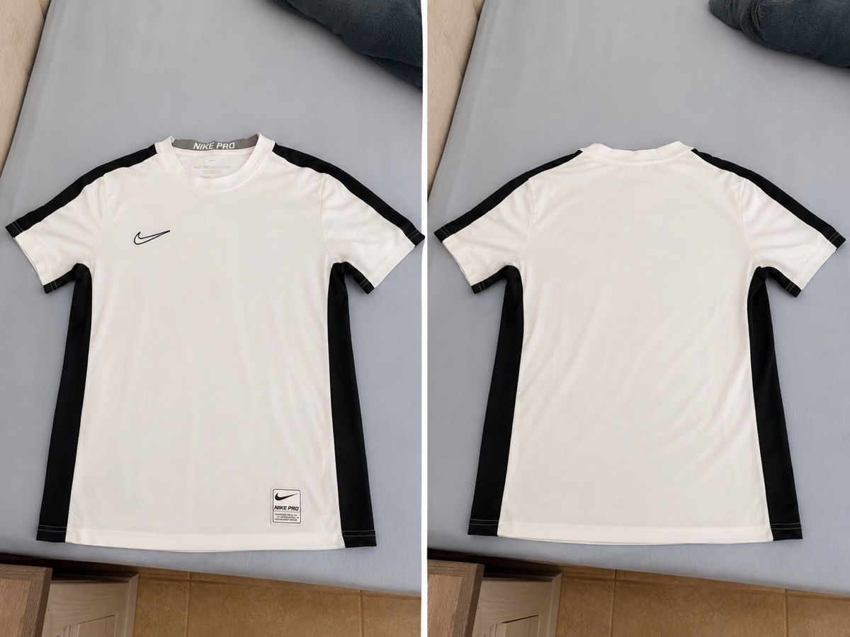 Nike Maillots de corps & Pantalons: 2 Nike Pro Sport-Shirts Weiss – D'occasion à Kriens par davide_damiani11