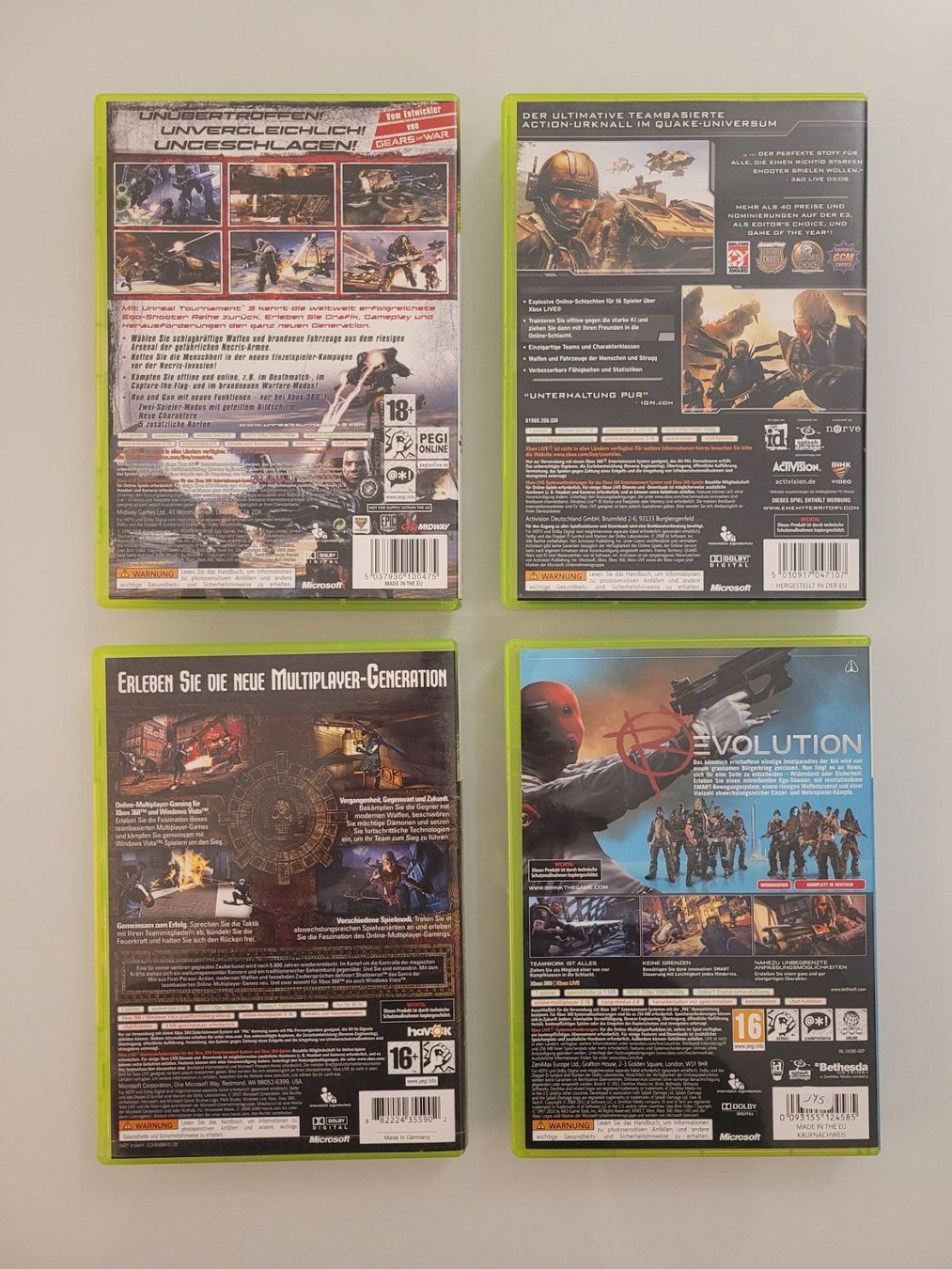 Giochi: Unreal, Brink, Quake, Shadowrun / XBox 360 – Usato da Uezwil venduto da -Retrogames- 2