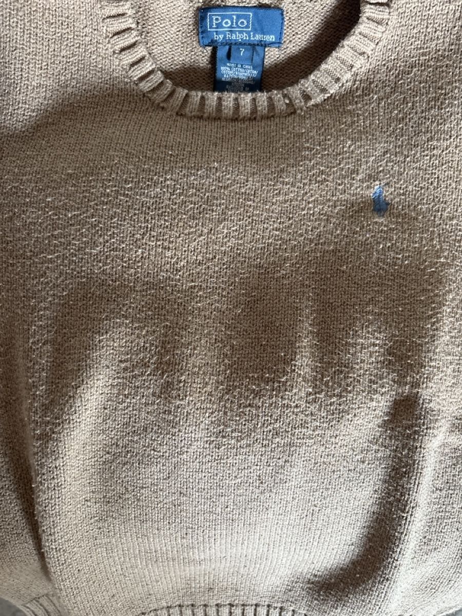 Ralph Lauren Pulls et sweat-shirts: Pull garçon Polo Ralph Lauren taille 7 beige – D'occasion à Crans Montana par vic_y8y7