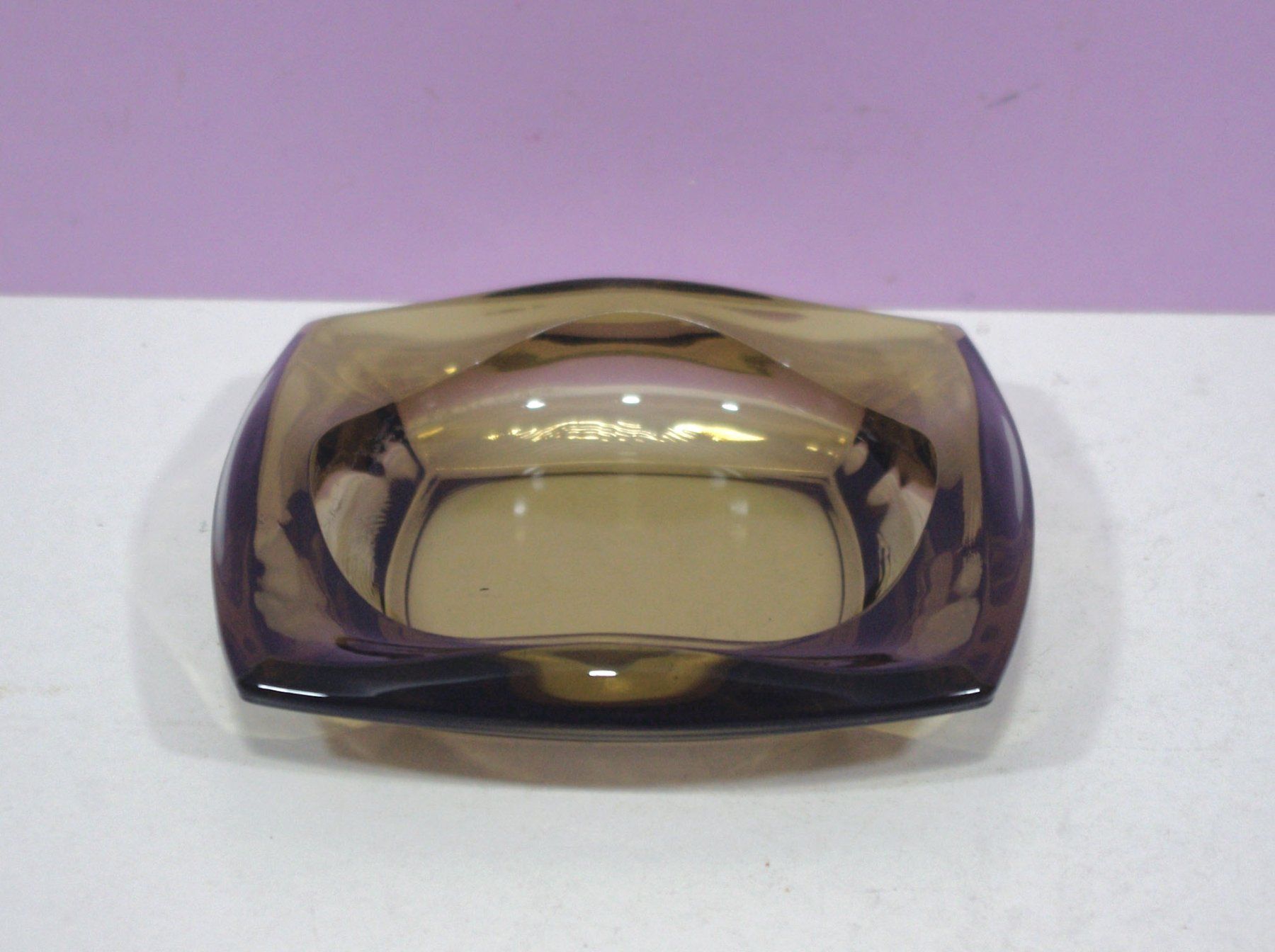 Portacenere: Vintage Rauchglas Aschenbecher – Usato da Meggen venduto da Trouvaillen 1