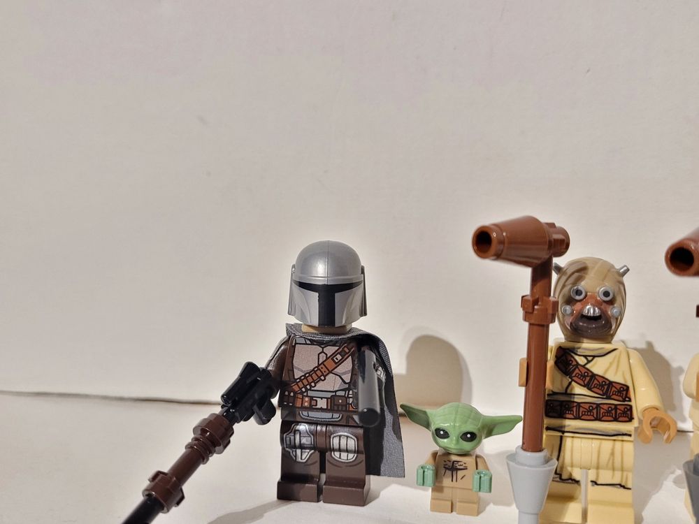 Minifigures Lego Star Wars: Mandalorian, Tusken, Baby Yoda 5