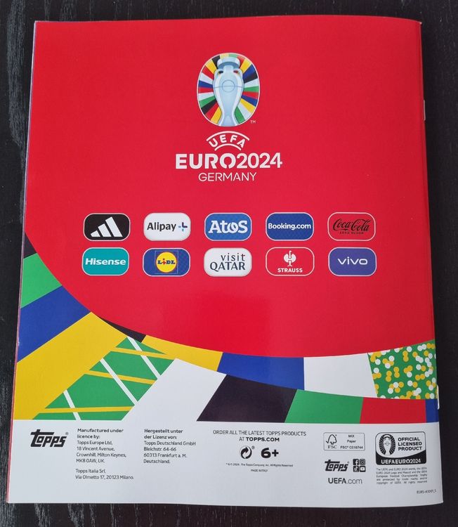 Topps Uefa Euro 2024 Official Sticker Album Kaufen auf Ricardo