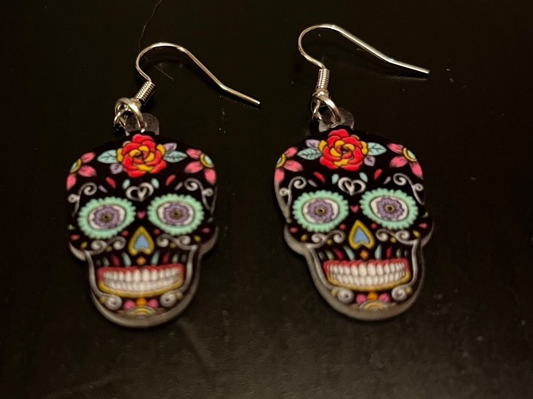 Orecchini pendenti & Orecchini a lobo: Ohrringe Schädel ( Santa  Muerte) – Nuovo (secondo la descrizione) da Gams venduto da Mariawicca