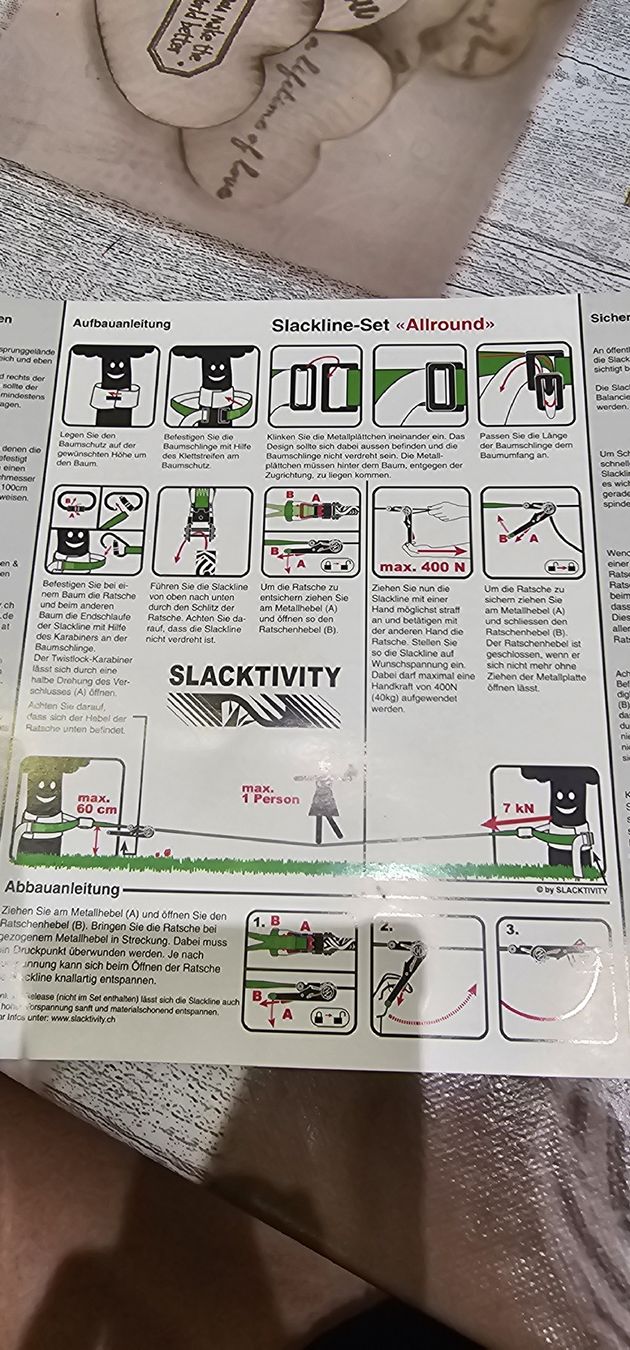 Slackline: Slackline-Set Slacktivity Allround 15m NEU – Nuovo (secondo la descrizione) da Riva San Vitale venduto da Pollo01 6