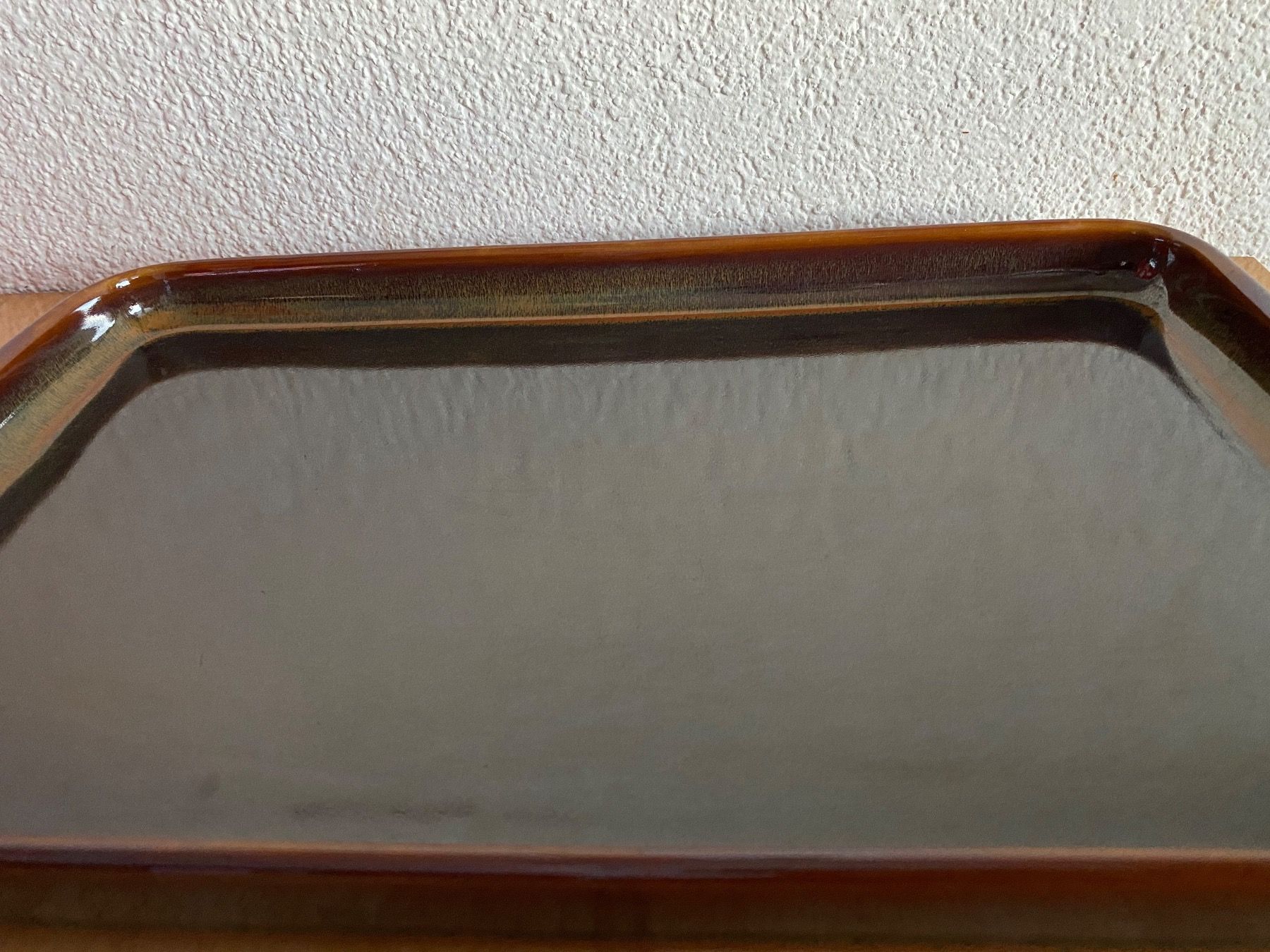 Servierplatten: Grosse flache Ofenform Langenthal Rubin braun glänzend – Gebraucht aus Schwarzenburg von Michellu 2