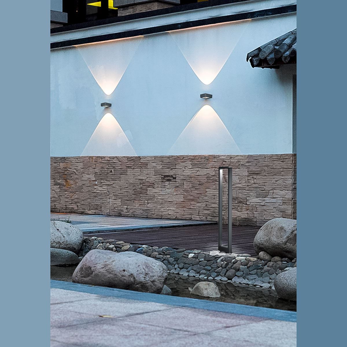 Lampade: LED Aussen Wandleuchte, 12 cm x 12 cm – Nuovo (secondo la descrizione) da Kreuzlingen venduto da Smart-Light 4