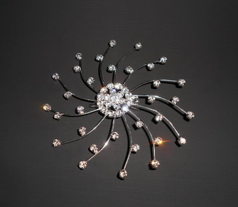 Braut-Haarschmuck Set – Strass, Perlen & Legierung, 2 Stück, Ca. 8 X 4 Cm