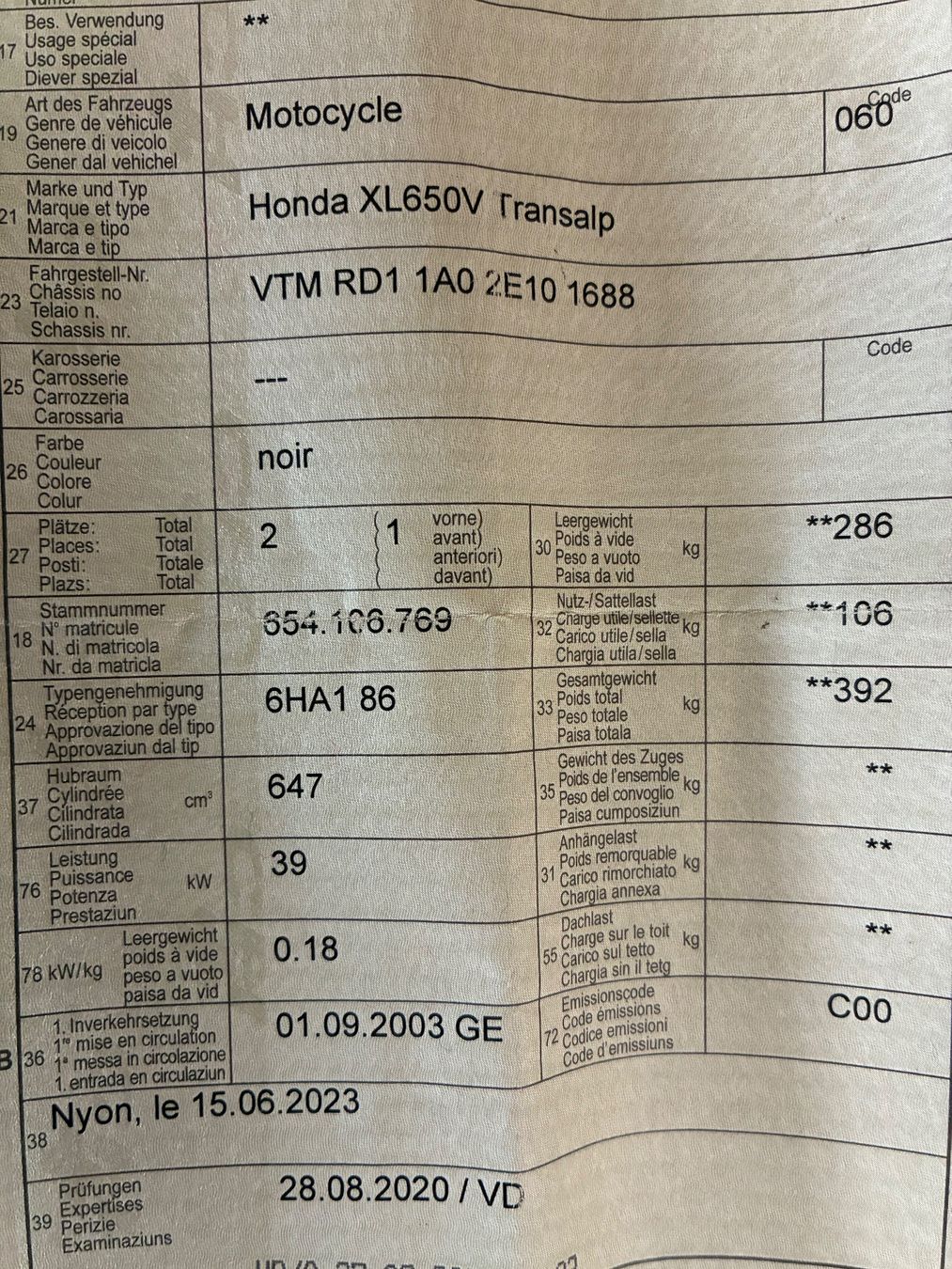 Honda Enduro: Honda XL 650V Transalp – Usato da St. Gallen venduto da MarkoBoss 5
