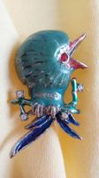 Brosche Vogel Gablonzer Emaille aus den 60er Jahr