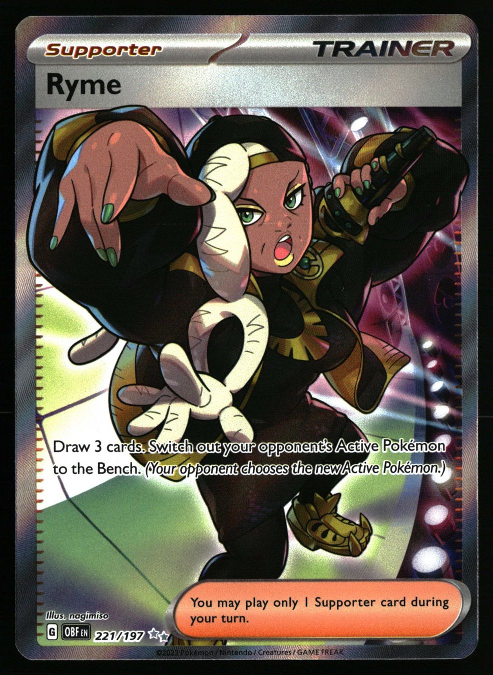 Pokémon Carte collezionabili: Ryme #221 Pokemon Obsidian Flames – Usato da Feuerthalen venduto da Plazatoys