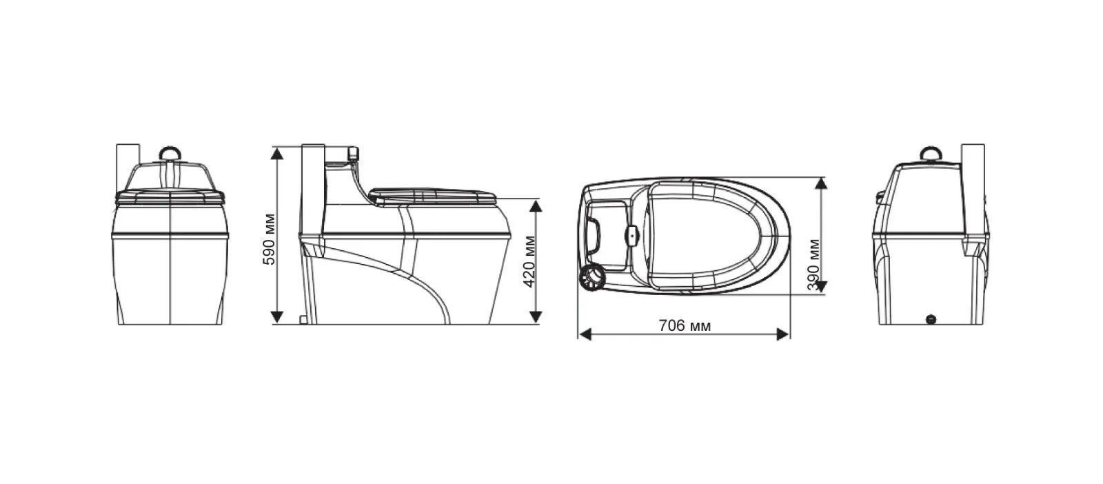 Igiene: Agande WC-B 500 Campingtoilette – Nuovo e nell'imballaggio originale da Bottighofen venduto da zaap 7