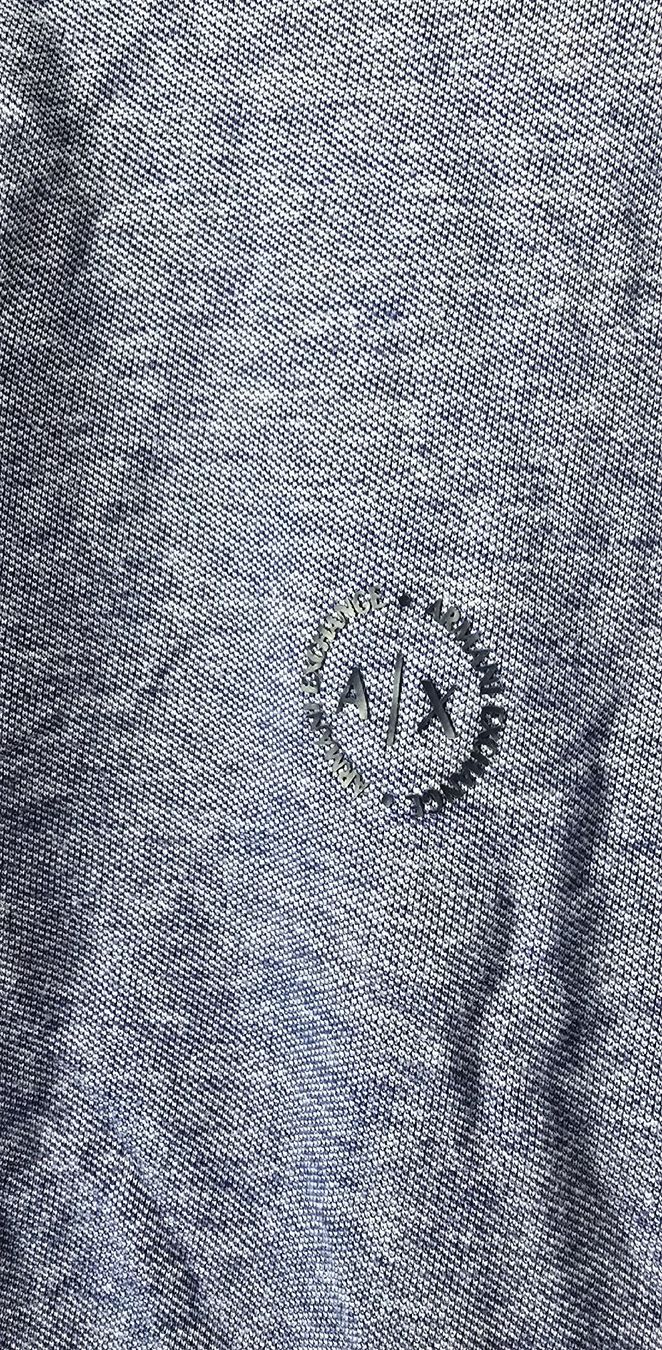 Armani Magliette Polo: Polo Armani Exchange bleu chiné, taille L – Usato da Genève venduto da MariaS2 3