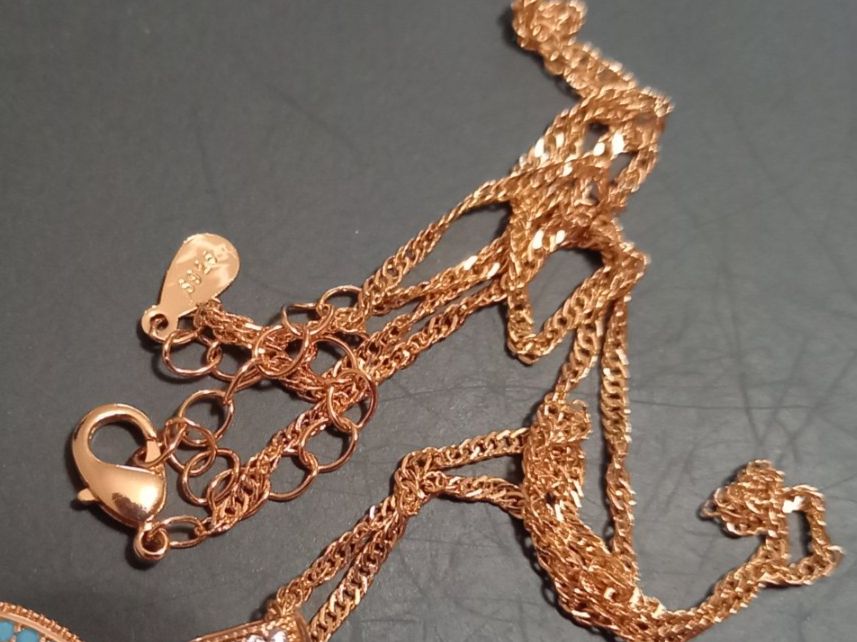Anhänger: Vergoldet Anhänger, mit 46cm Kette – Gebraucht aus St-Prex von big_c6bb 2