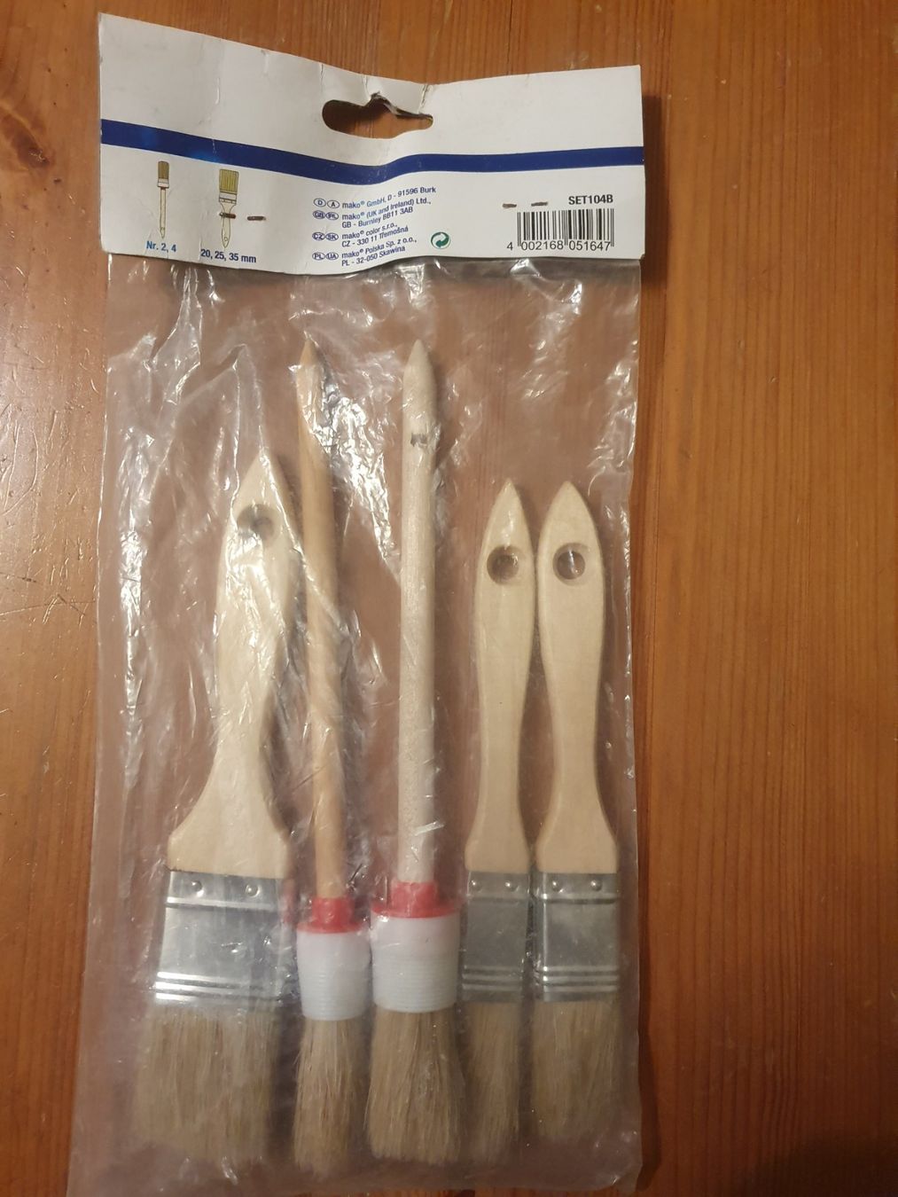 Pennelli: Malerpinsel Set, 5 teilig, neu – Nuovo e nell'imballaggio originale da Wiedlisbach venduto da leiku88