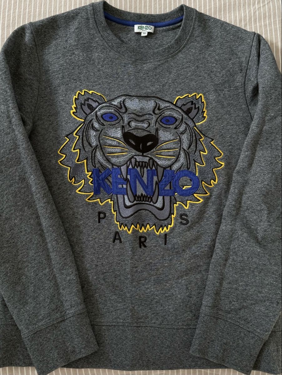 Kenzo Pullover & Sweatshirts: Sweat Kenzo Tigre Brodé Gris Taille M – Gebraucht aus Forel (Lavaux) von julie13