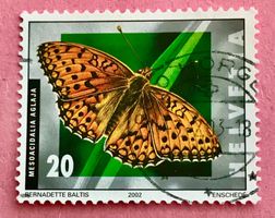 Nr.1062 Grosser Permutterfalter Schmetterlinge GESTEMPELT 